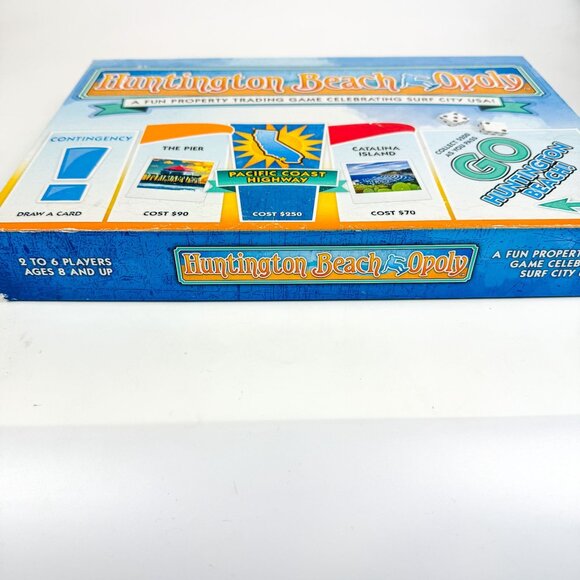 Huntington Beach-Opoly Monopoly Board Game Complete Ages 8 & Up - Picture 2 of 5